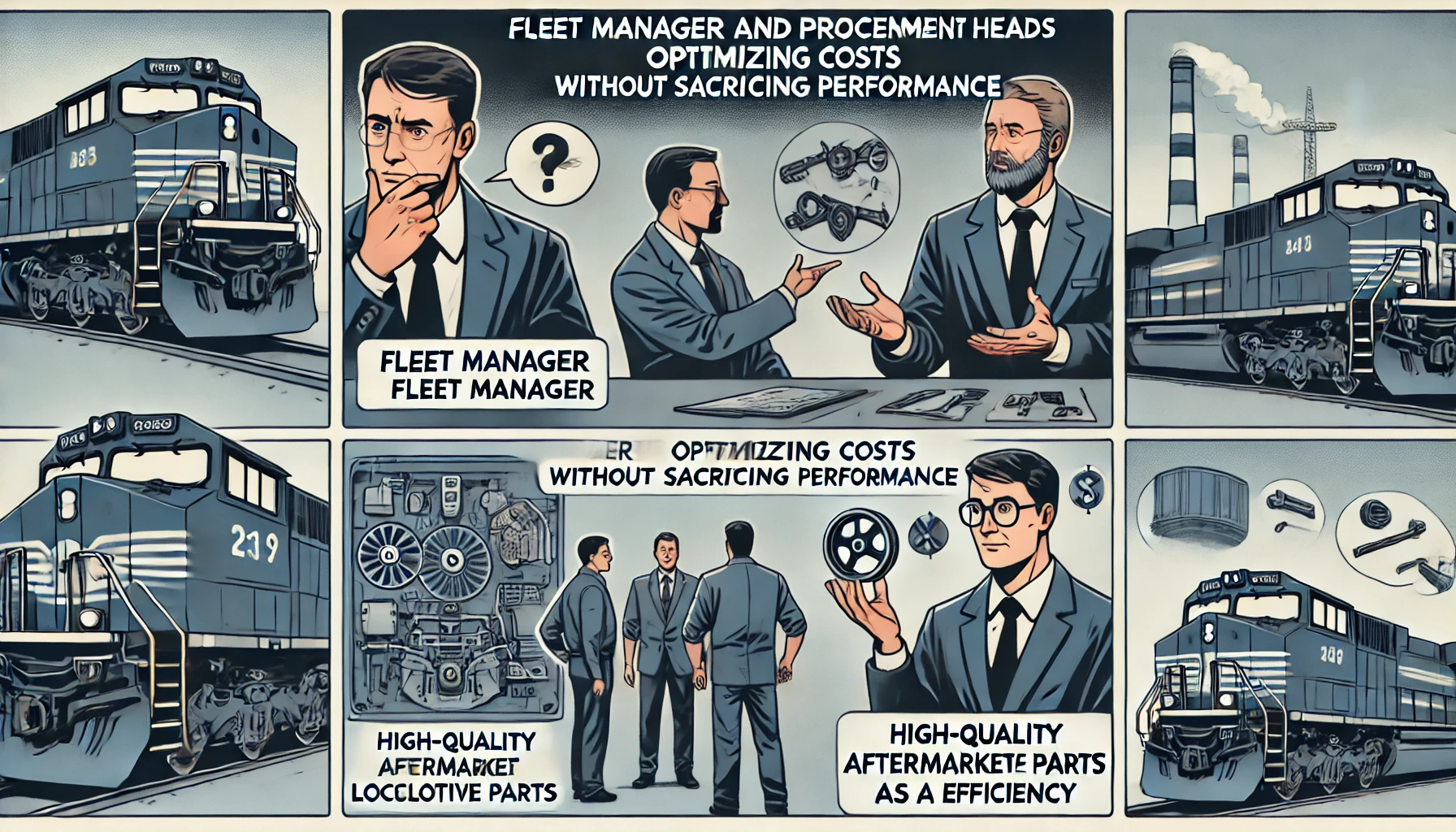 how fleet managers and procurement heads can cut costs with aftermarket locomotive parts